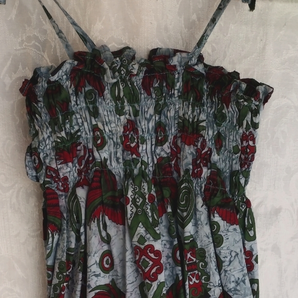 Spaghetti Strap wrapped chest elastic Dress for 7/8 Yrs old girl - Picture 3 of 3